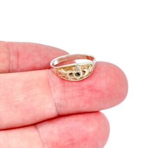 Irish Claddagh Ring | Sterling Silver 925 | Heart Crown Hands Design | Size 4.5